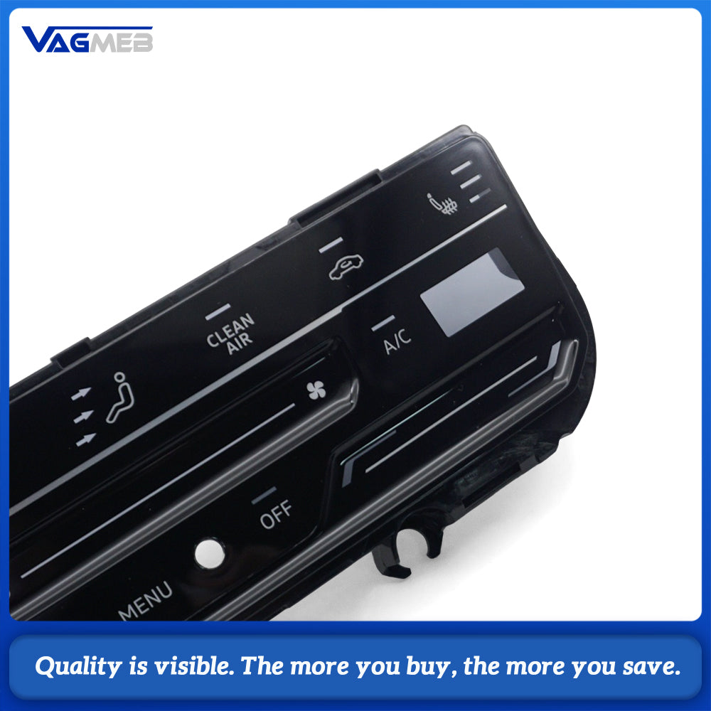Climate Control Panel Front Cover 3CC Series, Touch Screen AC Panel Housing With Seat Heating Button Frame, Replacement Air Conditioner Control Panel Shell