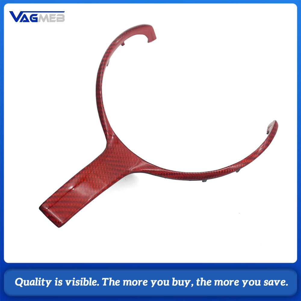 For BMW F Series Steering Wheel Carbon Fiber Trim Cover For BMW F30 F32 F22 F48 F20 F15 F12 F10 X5M Car Replacement Decoration