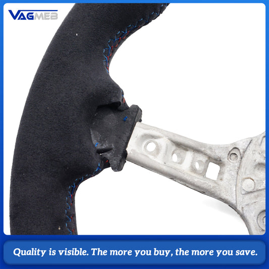 With White Top Mark CS Style Steering Wheel Core for BMW F01 F07 F10 F20 F21 F22 F25 F26 F30 F31 F32 F36 M2 M3 F80 F82 F15 F16