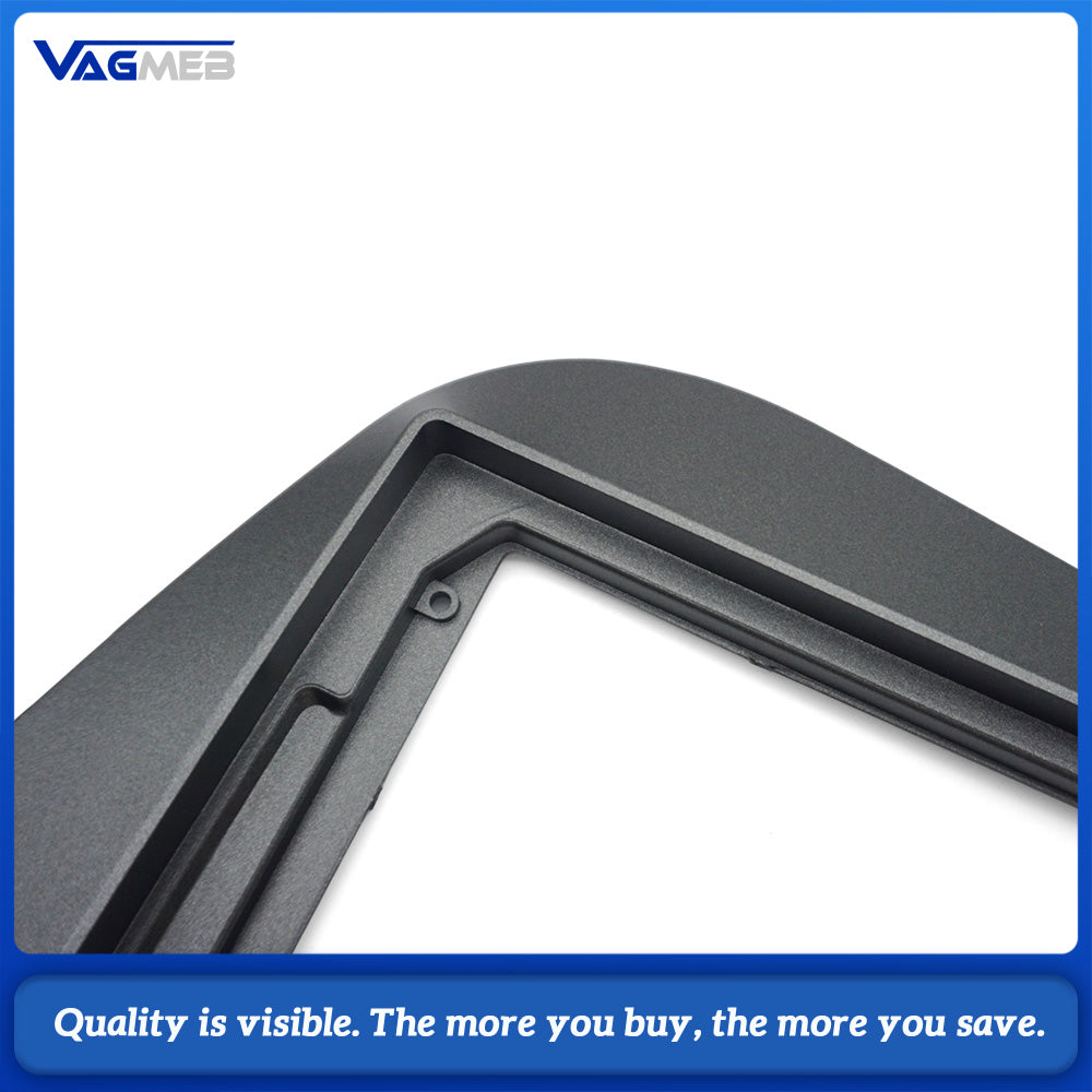 LHD Car Radio Fascia for SEAT Leon MK2 2005-2012 2 Din 9 inch Dashboard Panel Frame