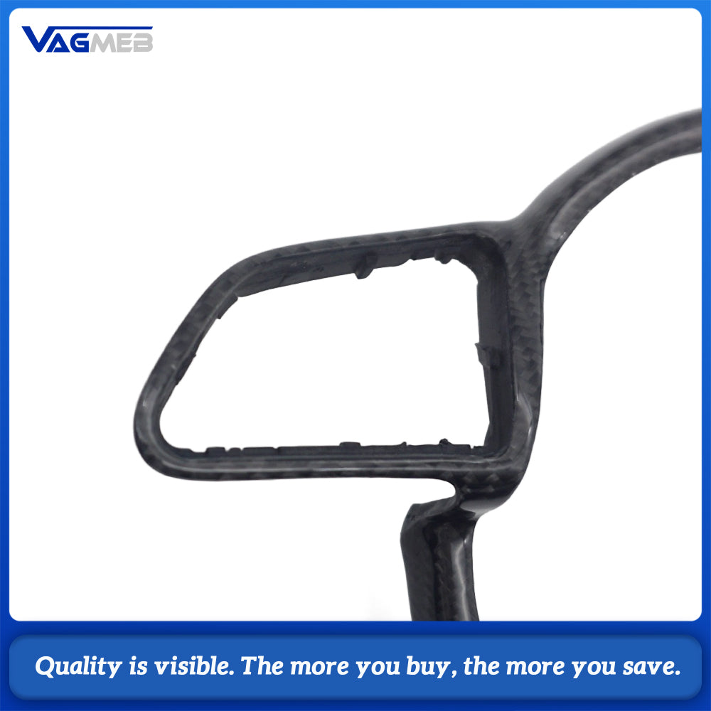 Suitable for Audi A4 B8 A6 C7 A3 8V steering wheel button frame, made of genuine carbon fiber