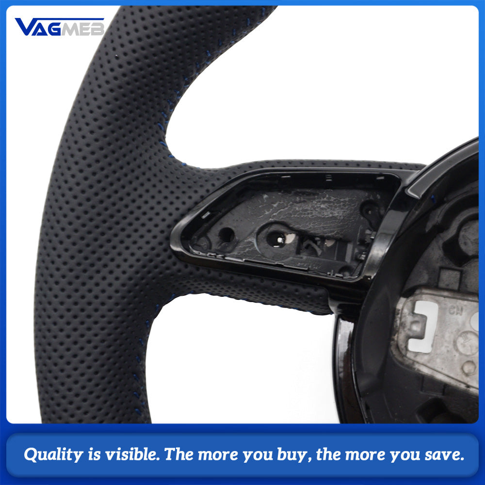 Leather material sports style steering wheel For Audi A3 A4 A5 S5 Q3 Q5 SQ5 steering wheel accessories, car accessories