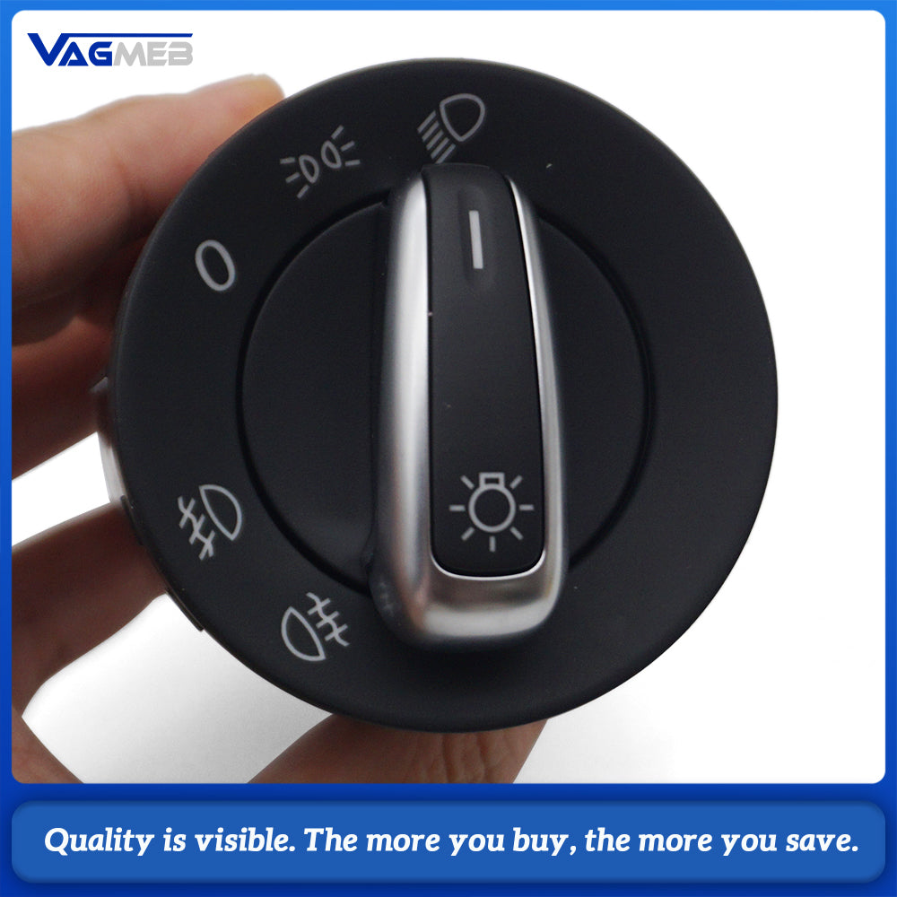 Car Headlight Fog Lamp Control Switch Knob OEM 5ND941431A For VW Golf Tiguan Replacement Part
