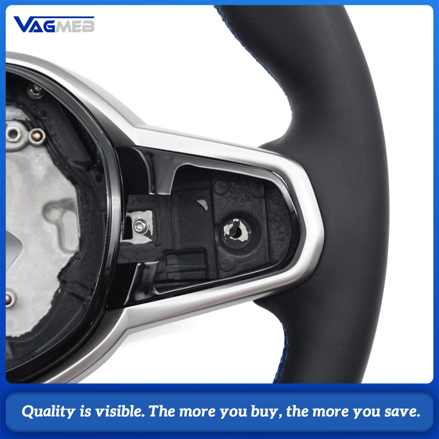Upgraded Leather Car Steering Wheel For BMW 5 3 4 Series G02 G05 G01 G20 G82 G80 G22 G26 G30 G32 G87 F90 F95 Car Accessories