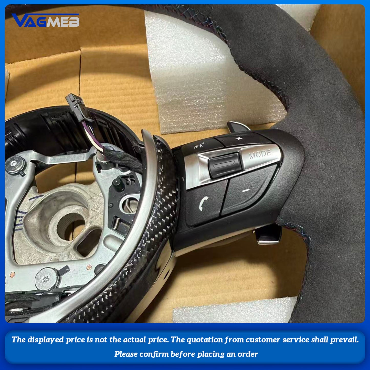 Carbon Trim M Sport Steering Wheel For BMW F10 F20 F21 F22 F30 F31 F32 F36 M2 F87 M3 F80 M4 F82 F15 F16