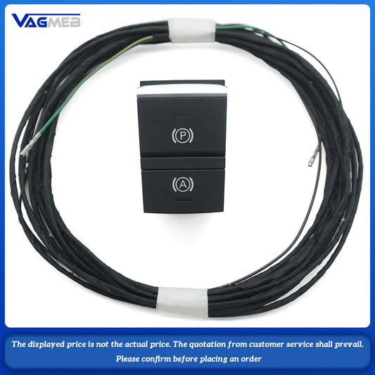 Hill Hold  Auto Hold Switch And Wire For Audi TT MK3 White backlight button LHD 8S0 927 225 A