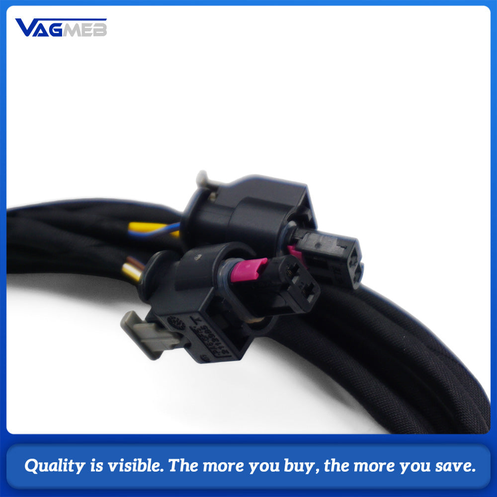 LED Light Up Badge Wiring Harness for Volkswagen Golf 8 R-Line, Plug and Play Logo Lamp Cable Kit