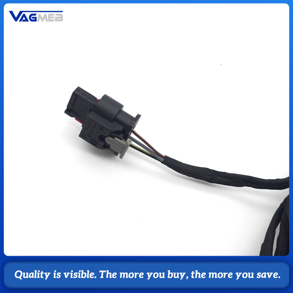 Front Bumper PDC Parking Distance Sensor Wiring Harness 8K0971095A Fit Audi A4 B8 S4 A5 Q5 2008-2015 Plug And Play Ultrasonic Radar Wire Loom Auto Parking Aid Repair Replacement Spare Parts