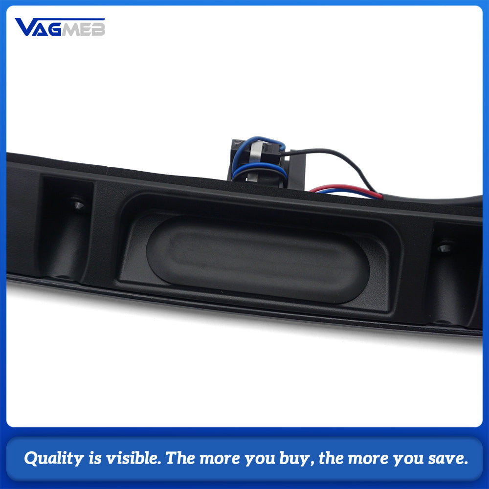 Rear Tailgate Handle Trim With Release Button & License Plate Light 51137170966 51137171699 For BMW 3 Series E46 Sedan Touring Coupe