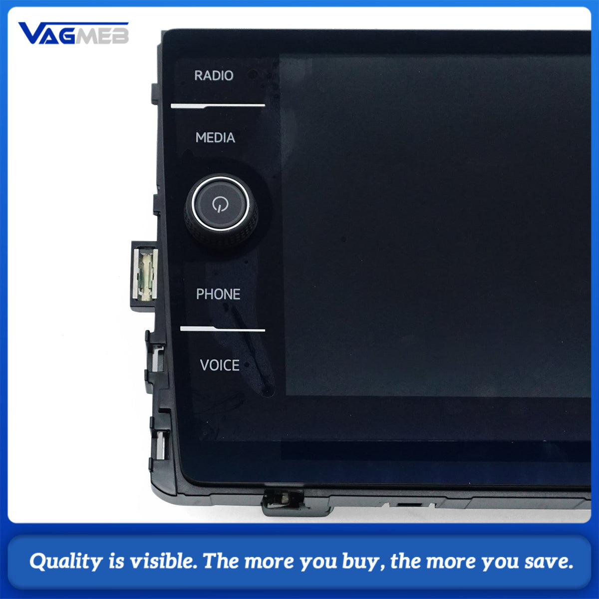 5NN 919 605 A 8 MIB Touch Screen Display Monitor For VW Tiguan MK2 AD1 Infotainment System Radio Head Unit