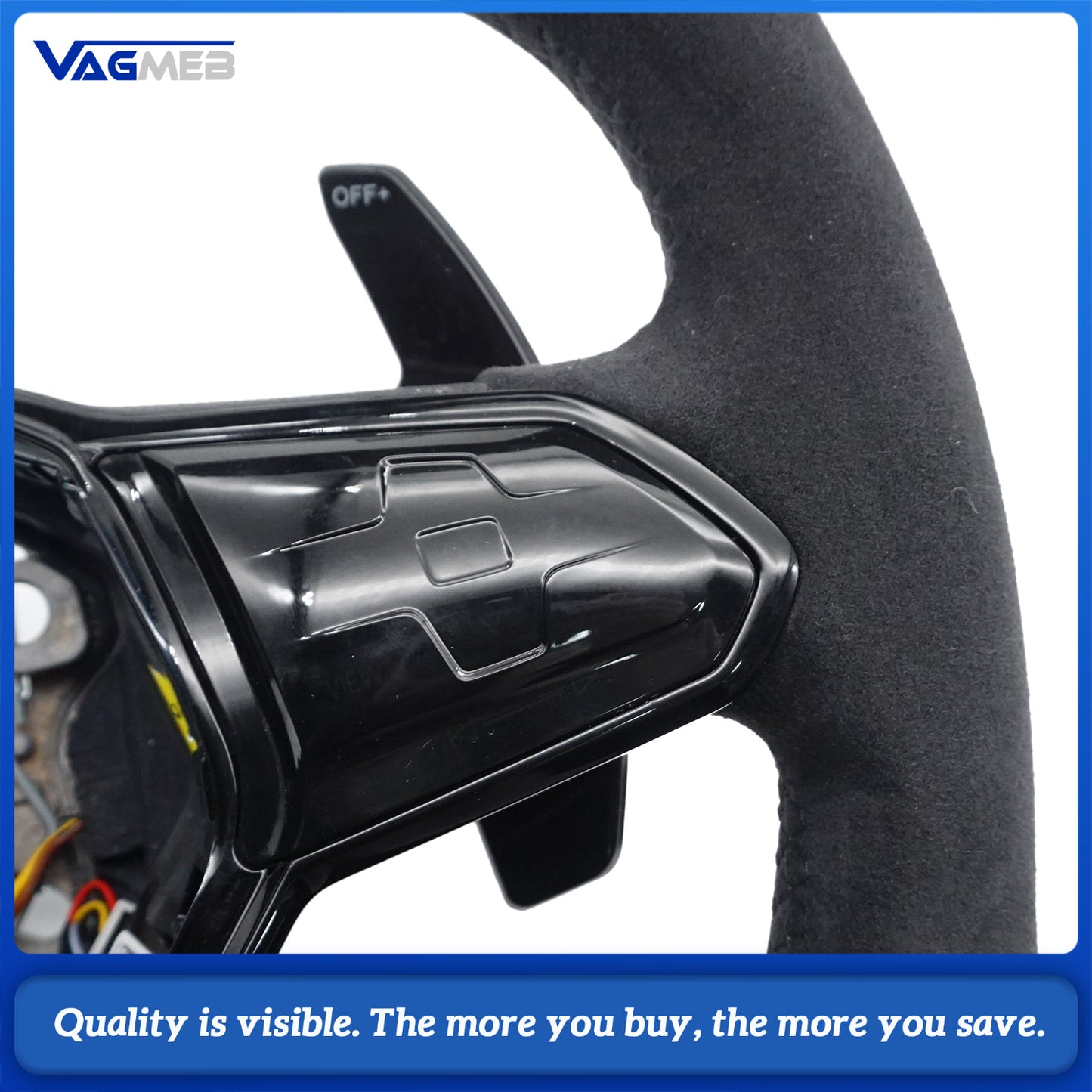 For VW Golf 8 MK8 POLO GOLF 7 GTI R-line MK7 MK6 Passat CC GTS Scirocco GTD GTE GLI JETTA Leather Steering Wheel
