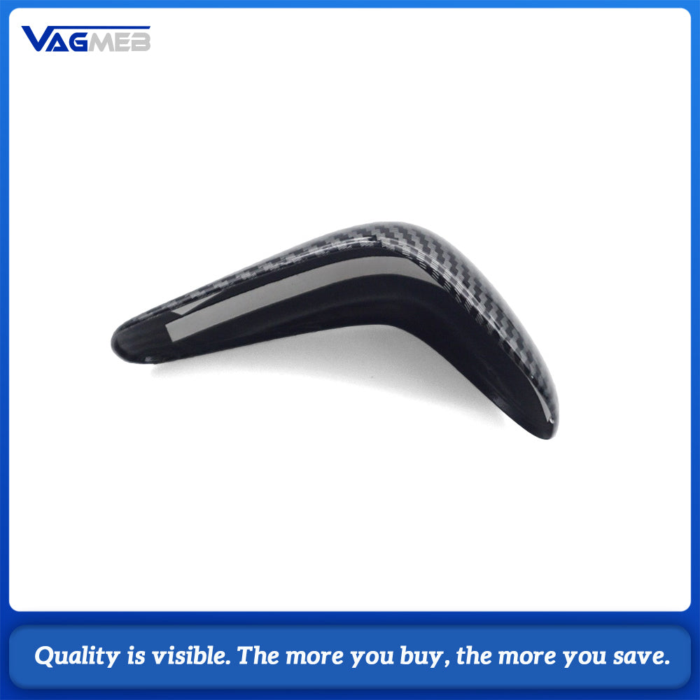 Car Gear Shift Knob Head Cover Sticker Interior Car Styling Accessories ABS Carbon Fiber Black New for Audi A6 A7