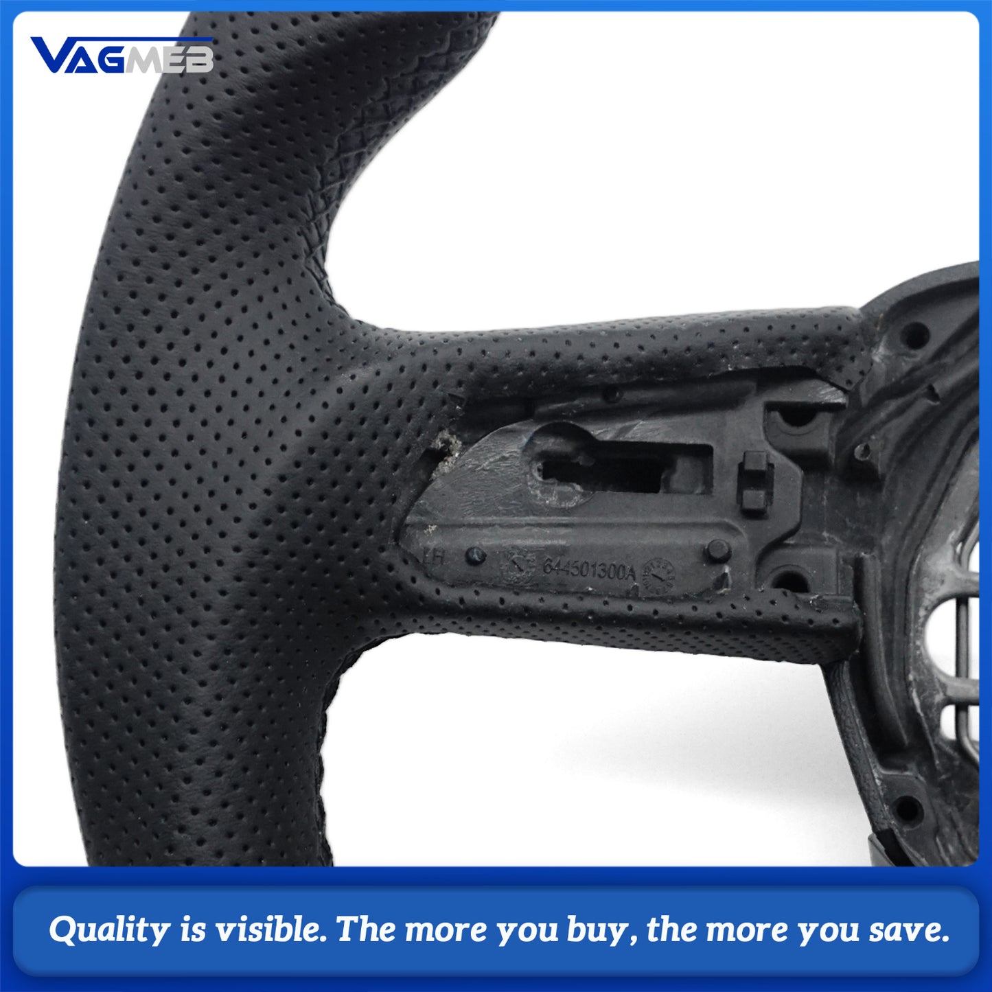 Matte carbon fiber steering wheel for Audi Q3 F3 flat bottomed D-shaped carbon fiber leather steering wheel, Car Accessories