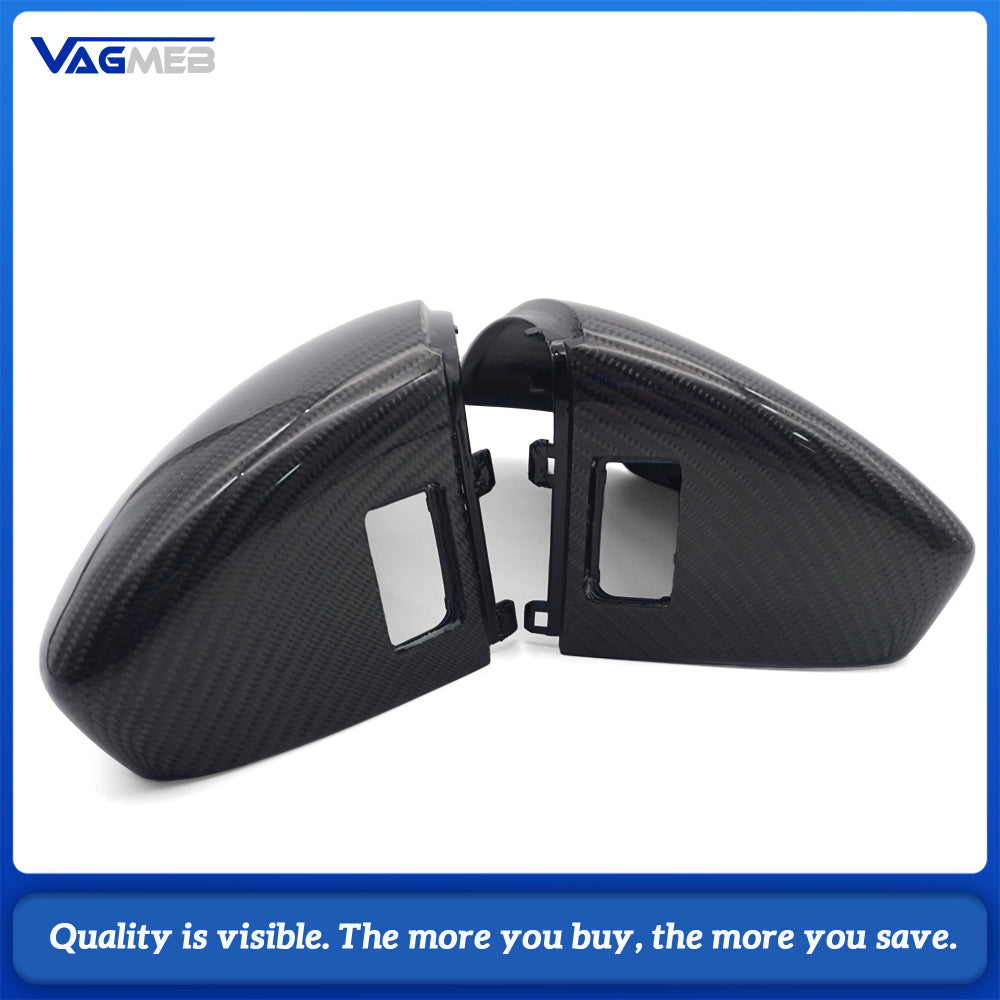 For Audi A3 8Y Lane Change Carbon Fiber Mirror Housing