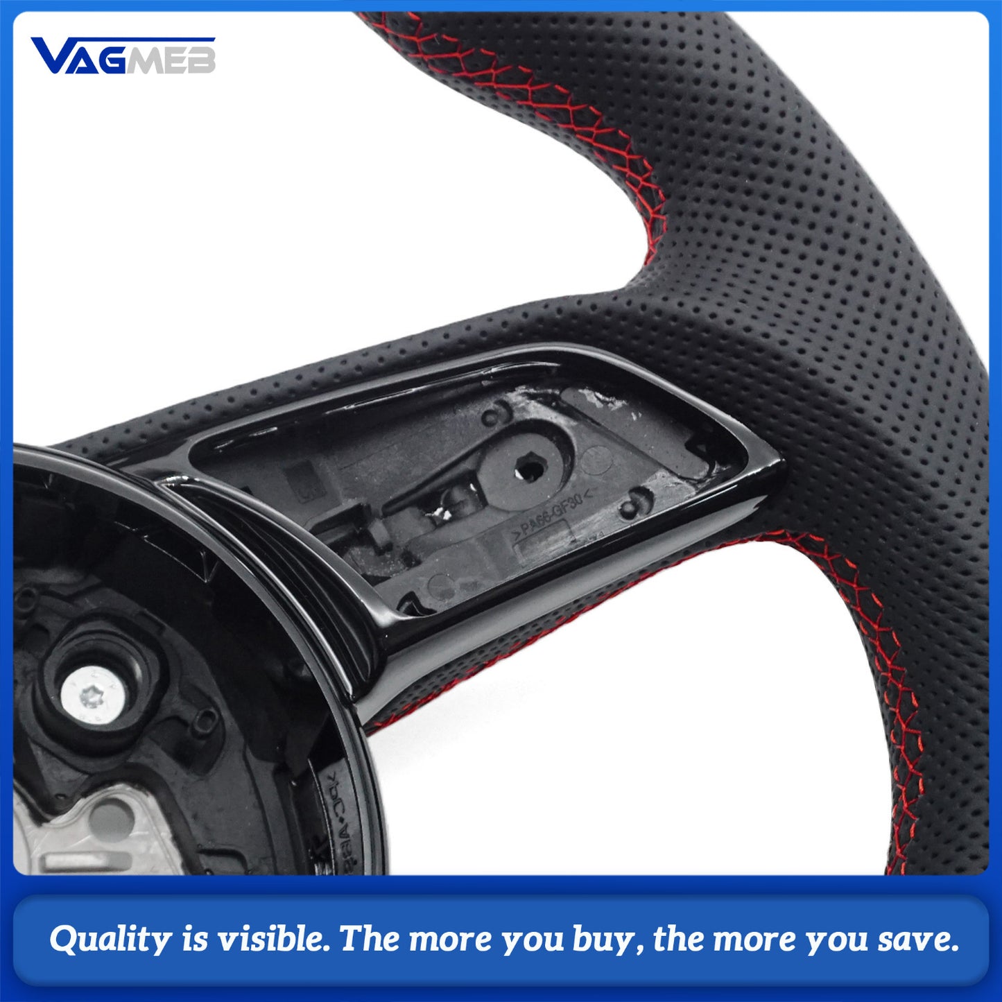 Sports style car steering wheel suitable for Audi A4 S4 B9 A3 S3 8V RS4 RS5 A5 S5 2017-2024 leather steering wheel car accessories