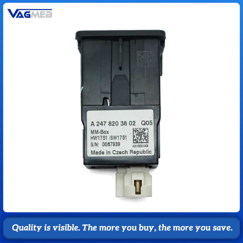 A2478203802 High Quality USB Interface USB Plug SD Card Reader Type-C Model For Mercedes Benz A GLA B GLB OEM 2478203802