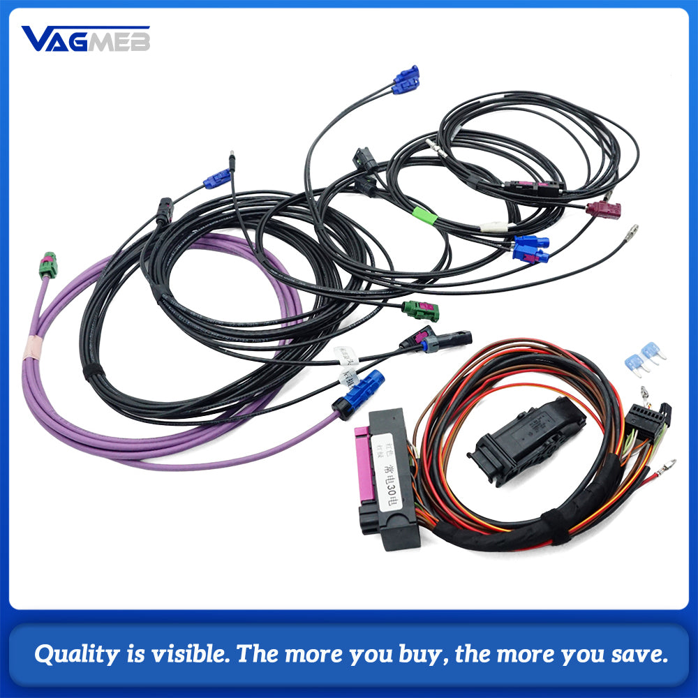 360 Surround View Camera Wiring Harness For Audi Q7 A6