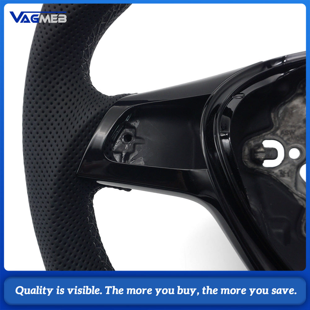 Semi Perforated Sports Steering Wheel,For VW GOLF 7 MK7 Transporter T6