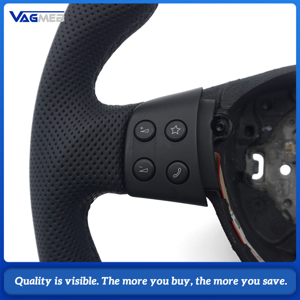 For VW Golf 5 MK5 GTI Passat B6 Semi Perforated Leather Steering Wheel