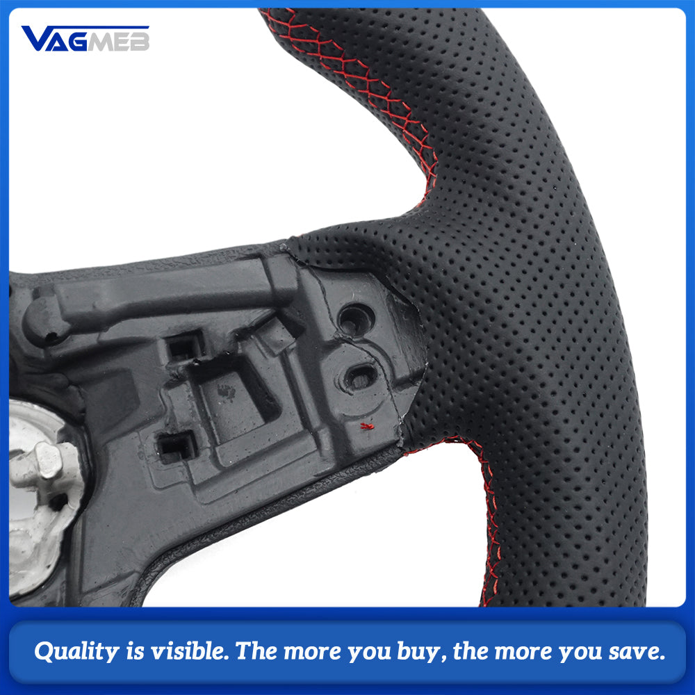 Leather steering wheel suitable for VW Golf MK7 7.5 GTI GTD GTE R Polo GTI Tiguan MK2 Passat B8 Sport steering wheel