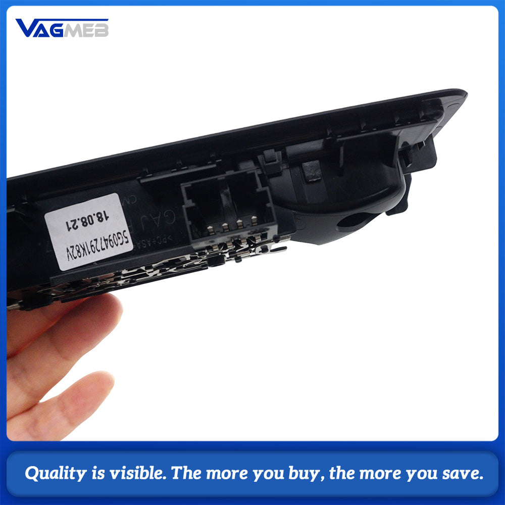 Rear Roof LED Reading Light Black OE 5G0947291/291K For VW Passat B8 Golf MK7 Tiguan L Arteon MQB Platform