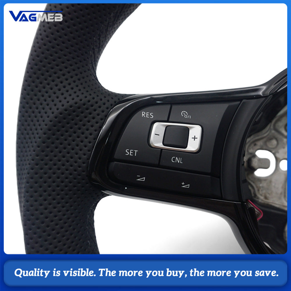 Steering Wheel For VW Golf 6 7 GTI R RS S-Line GTD Passat B8 B7 B6 MK7.5 MK4 VW Polo MK7 MK6 MK5 Sport Steering Wheel