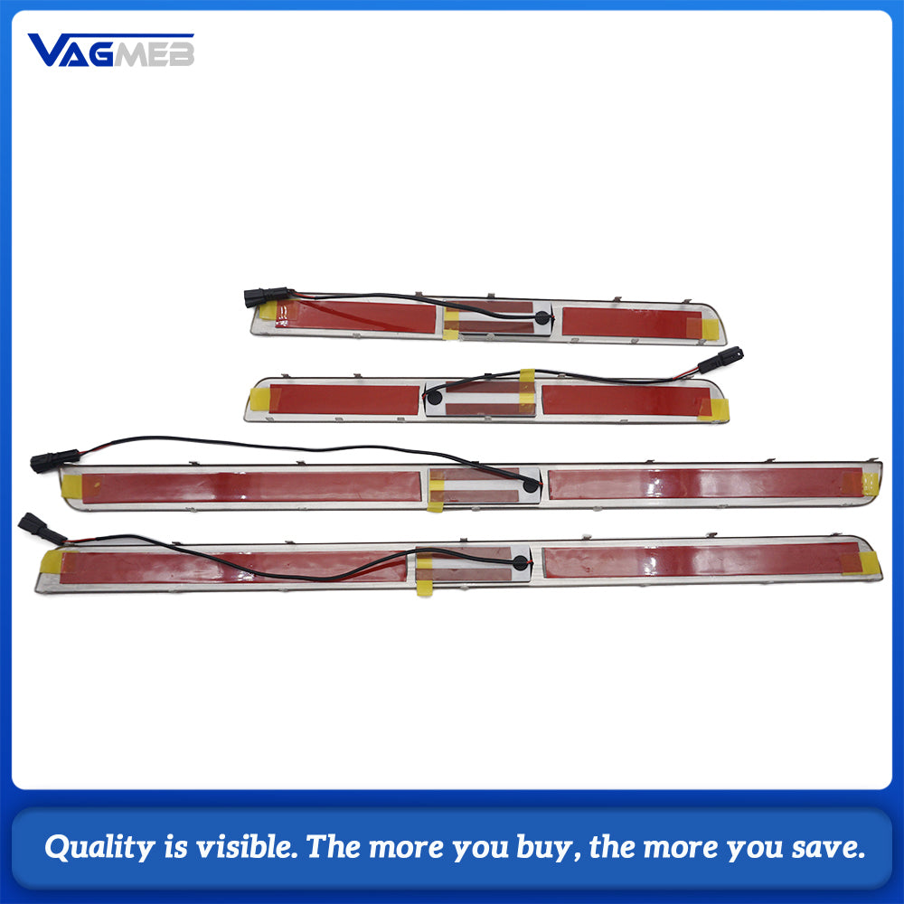 Car LED Door Sill Welcome Light Illuminated Scuff Plate Lamp Replacement Part 35D947415 35D947416 35D947417 35D947418 For VW CC