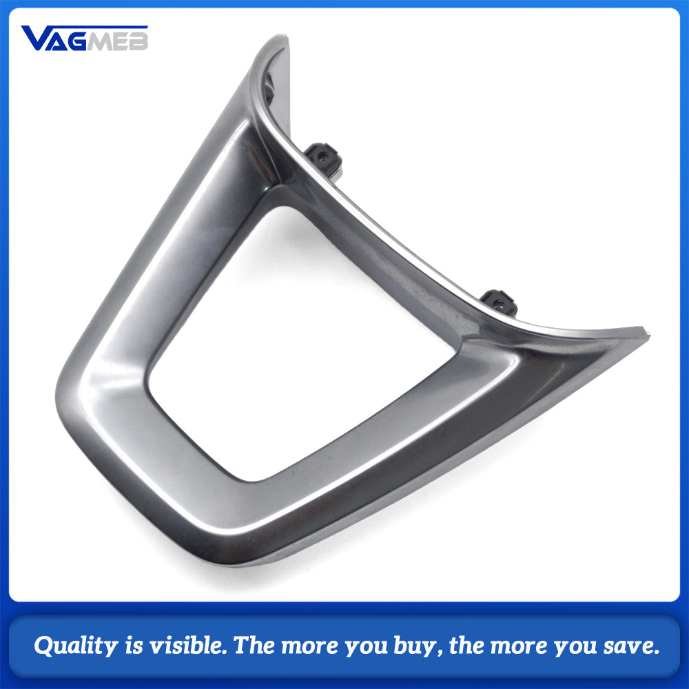 Silver Steering Wheel Logo for Audi Q5 Frame Decorative Buttons Automobile Upgrade