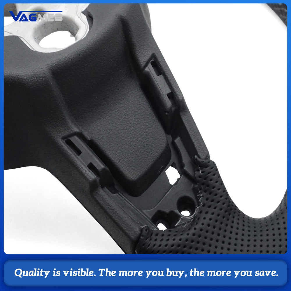 Steering Wheel Is Suitable For VW Golf MK7 MK7.5 GTI Made Of Perforated Leather Car Accessories