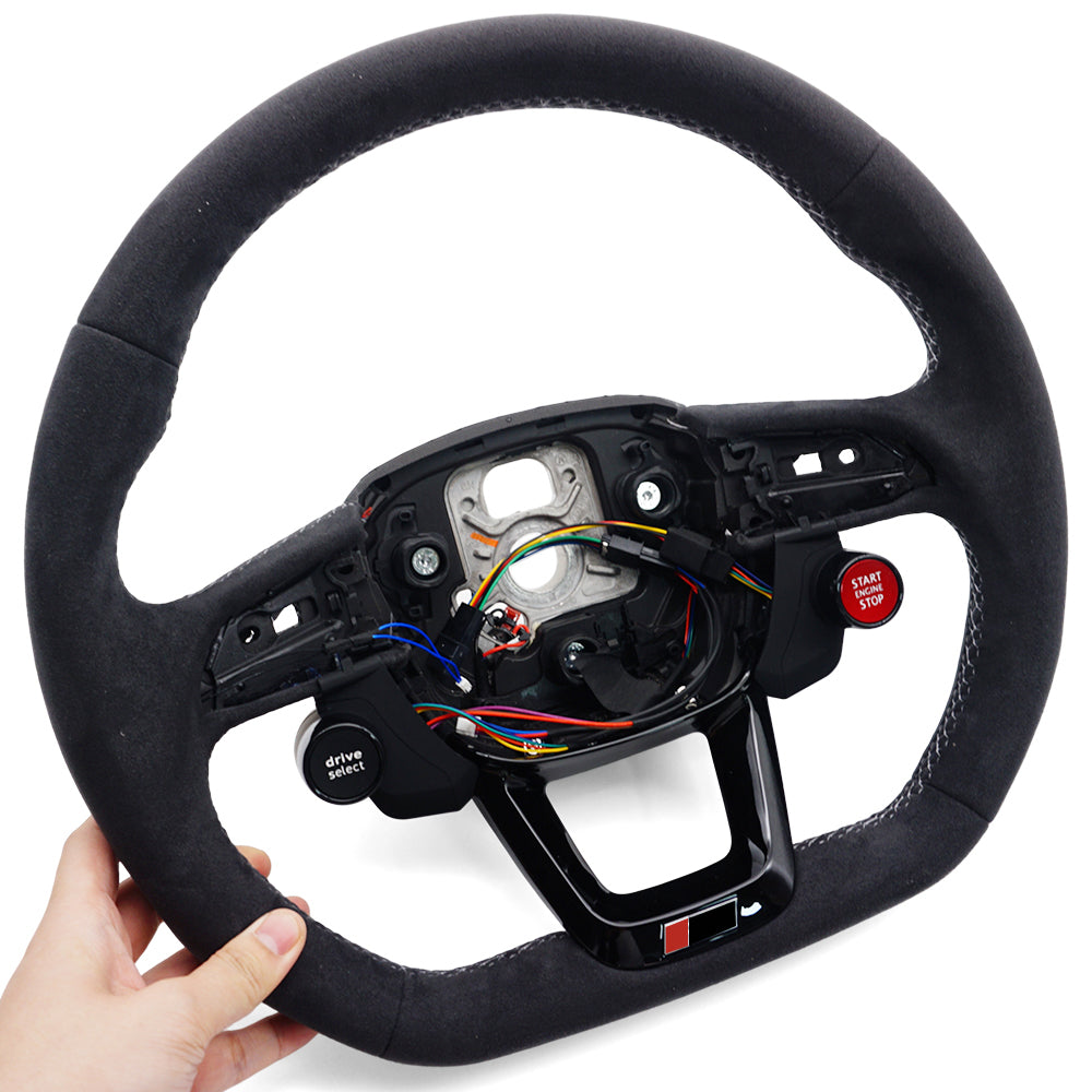Suitable for Audi Q5 FY RS LOGO multifunctional steering wheel With heating function and R8 button