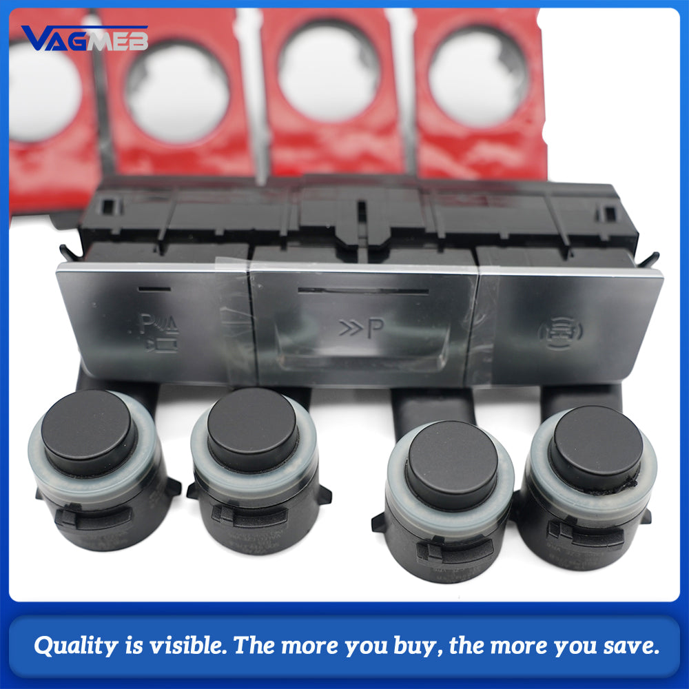 For Audi A6 C8 0 to 8 PDC Parking Sensor Kit Front Rear 8 Probes