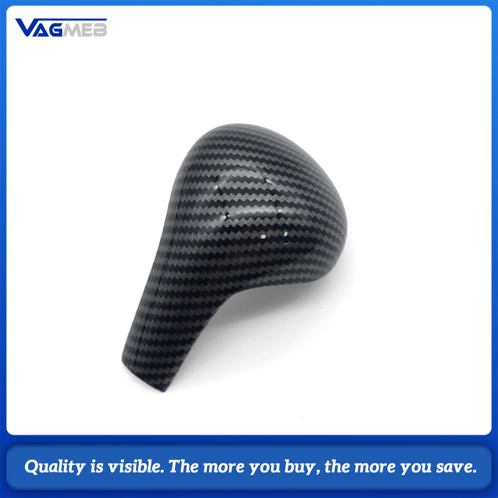 Gear Shift Handle cover Carbon Fiber ABS Gear Shift Knob Handle Lever Cover for Audi A4LA5A6LS6Q5