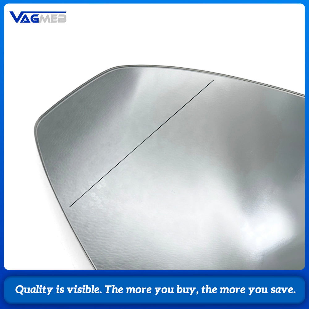 For Audi A4B9 Folded rearview mirror wide-angle lens