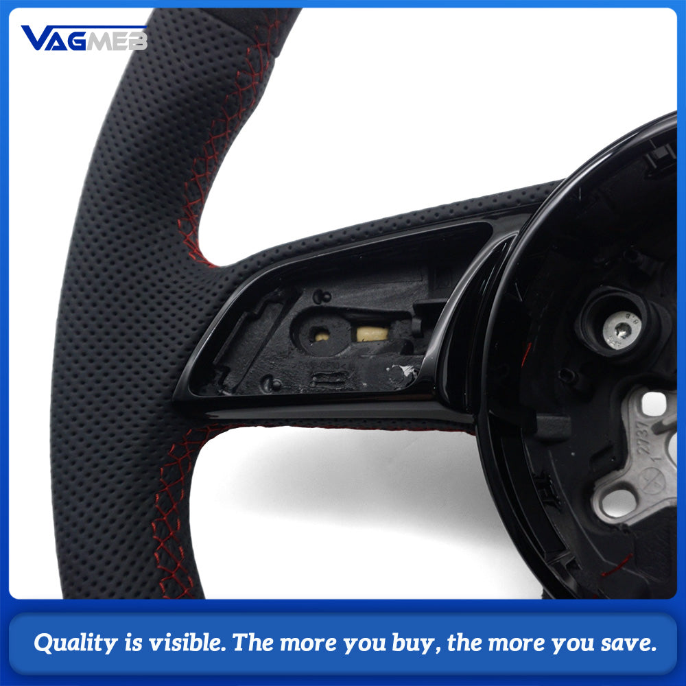 For Audi A4 B9 Automatic Sport Style Leather steering wheel car accessories