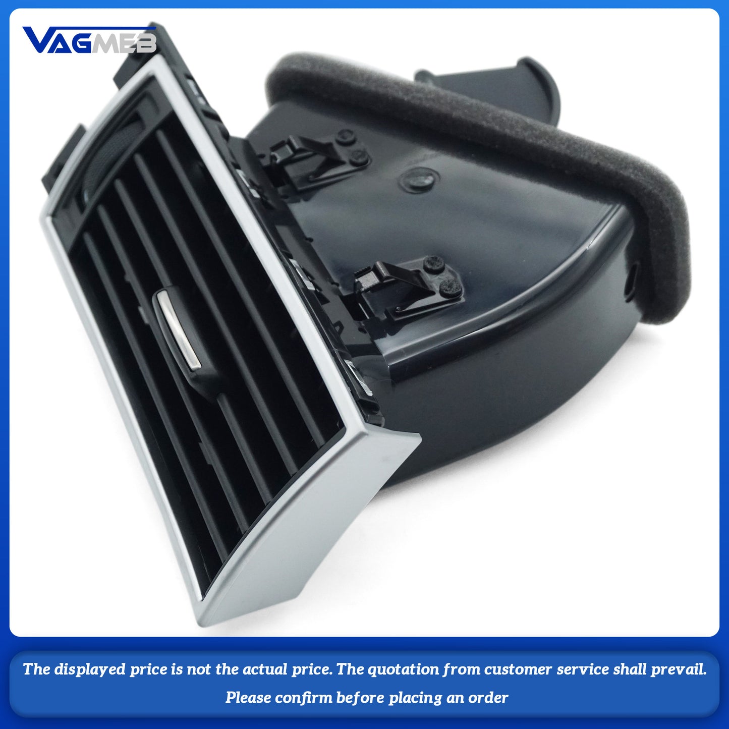 LHD Black Front Right Passenger Air Outlet vents Air Vent Assembly Trim nozzle For audi A6 C6 Avant Allroad Quattro