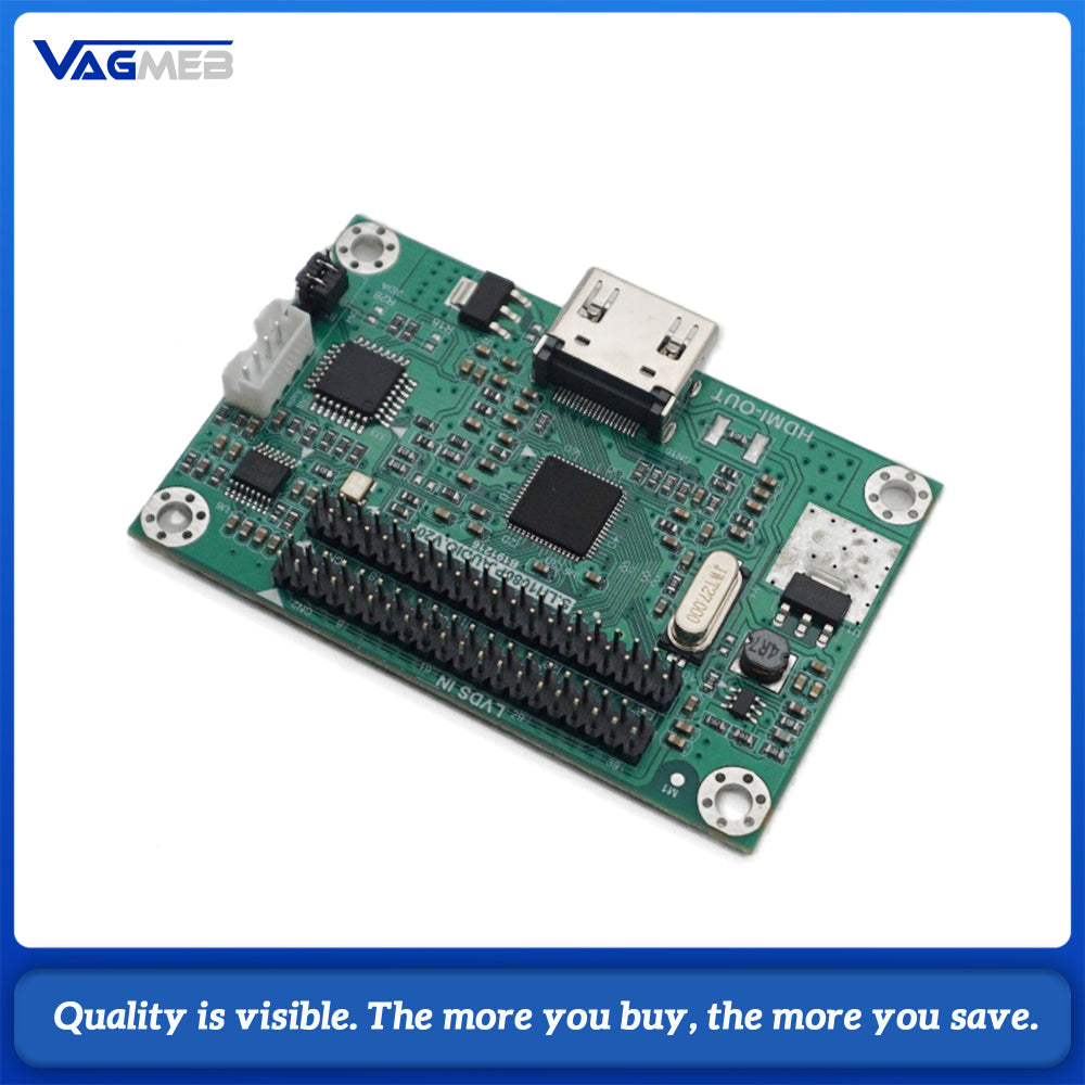 LVDS to HDMI Converter Adapter Board Main Chip Solution Support Video + Audio Output For Car LCD Screen Industrial Display Modification