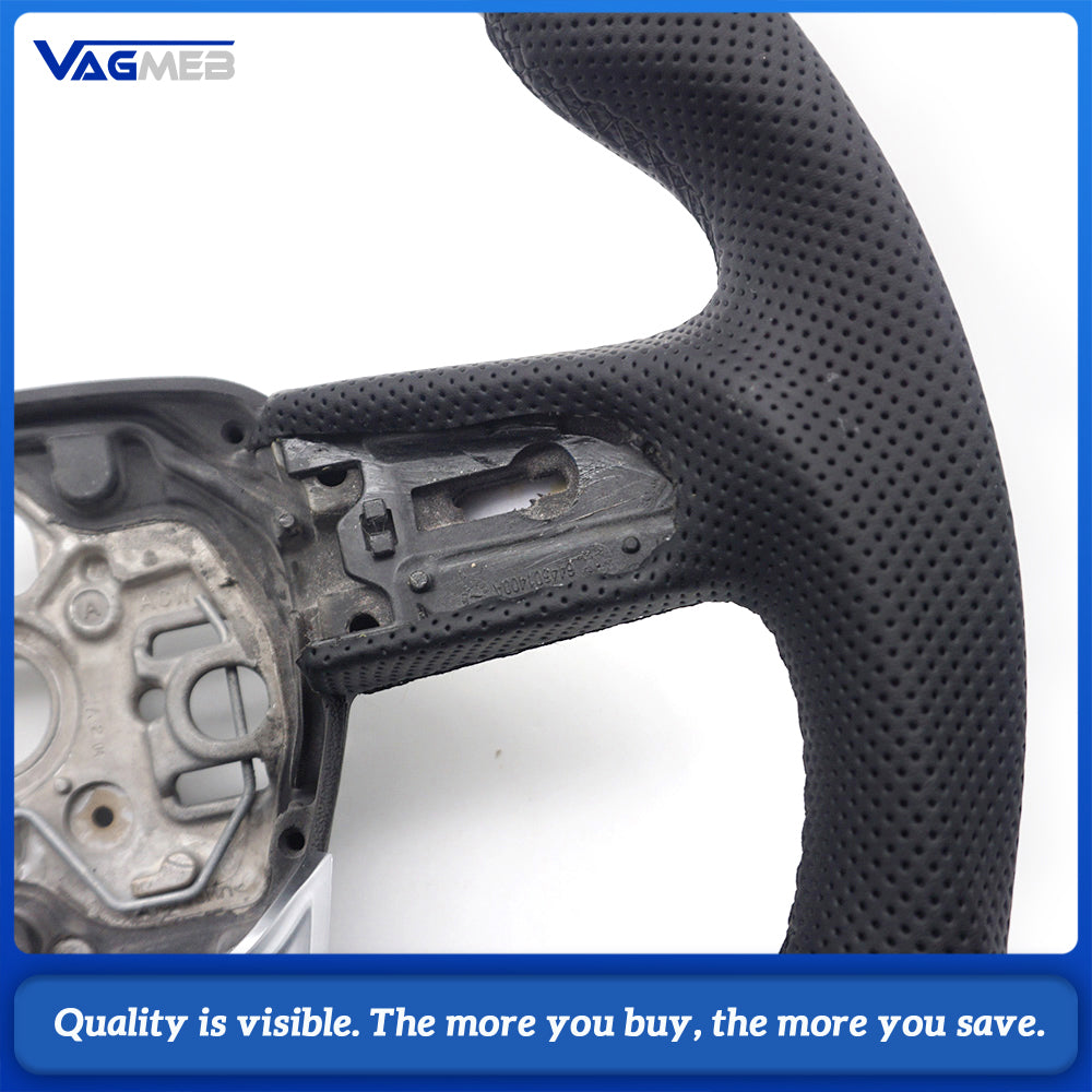 For Audi Q3 F3 Carbon fiber steering wheel with leather perforations