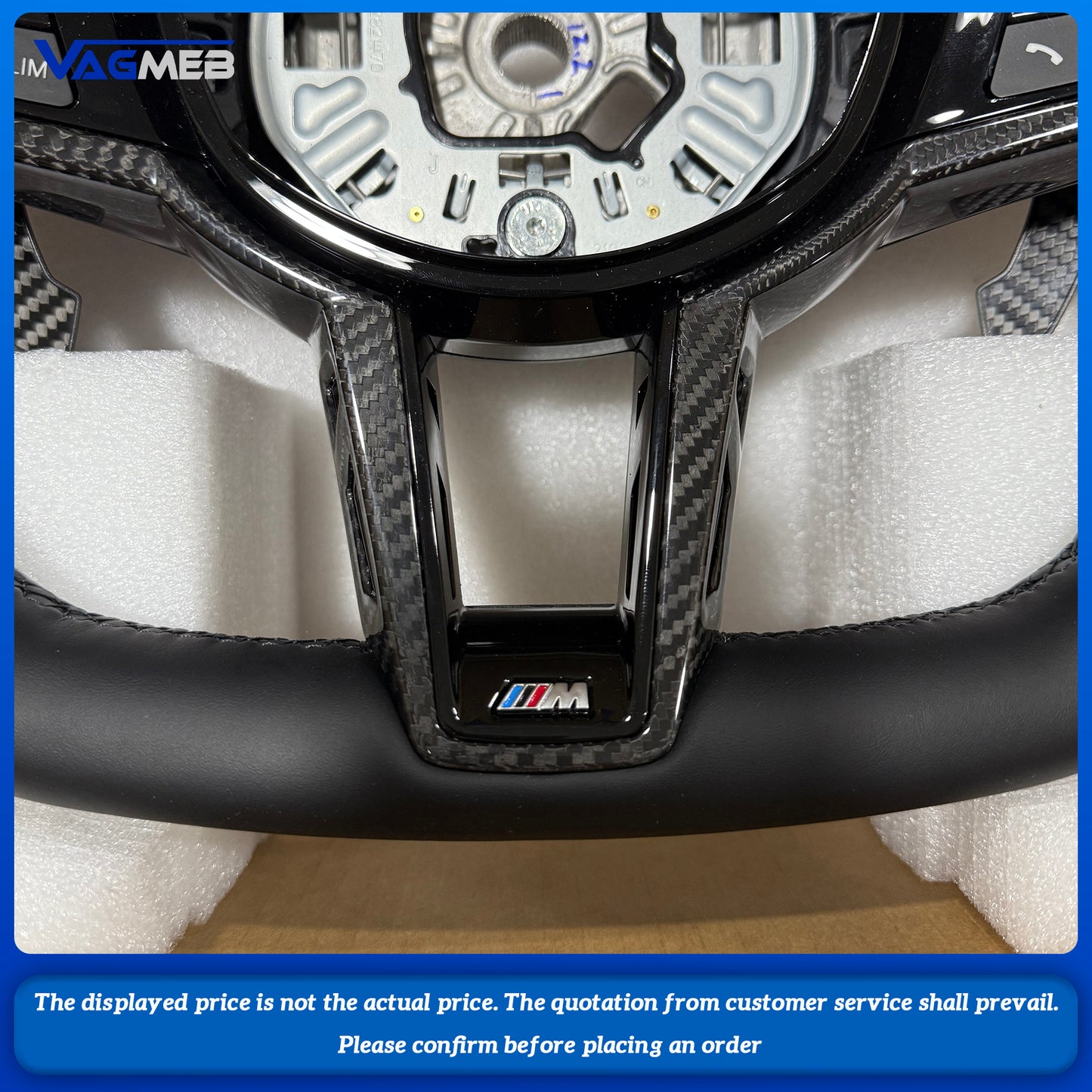Steering Wheel For BMW 3 4 5 Series G20 G23 G26 G30 G32 G80 G82 G87 F90 G05 G06 G29 G42 Car Accessories