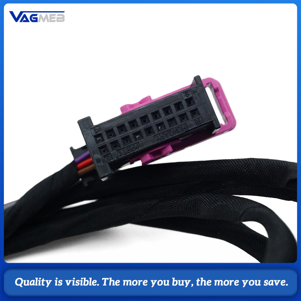 For VW Tiguan MK2 AD1 8K PDC OPS Parking Sensor Wiring Harness Cable Loom Upgrade Kit Front Rear Bumper Wire For VW Park Pilot Retrofit