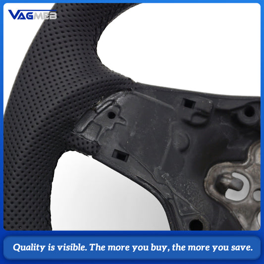 Carbon Fiber Steering Wheel With Leather For VW Volkswagen Golf 6 MK6