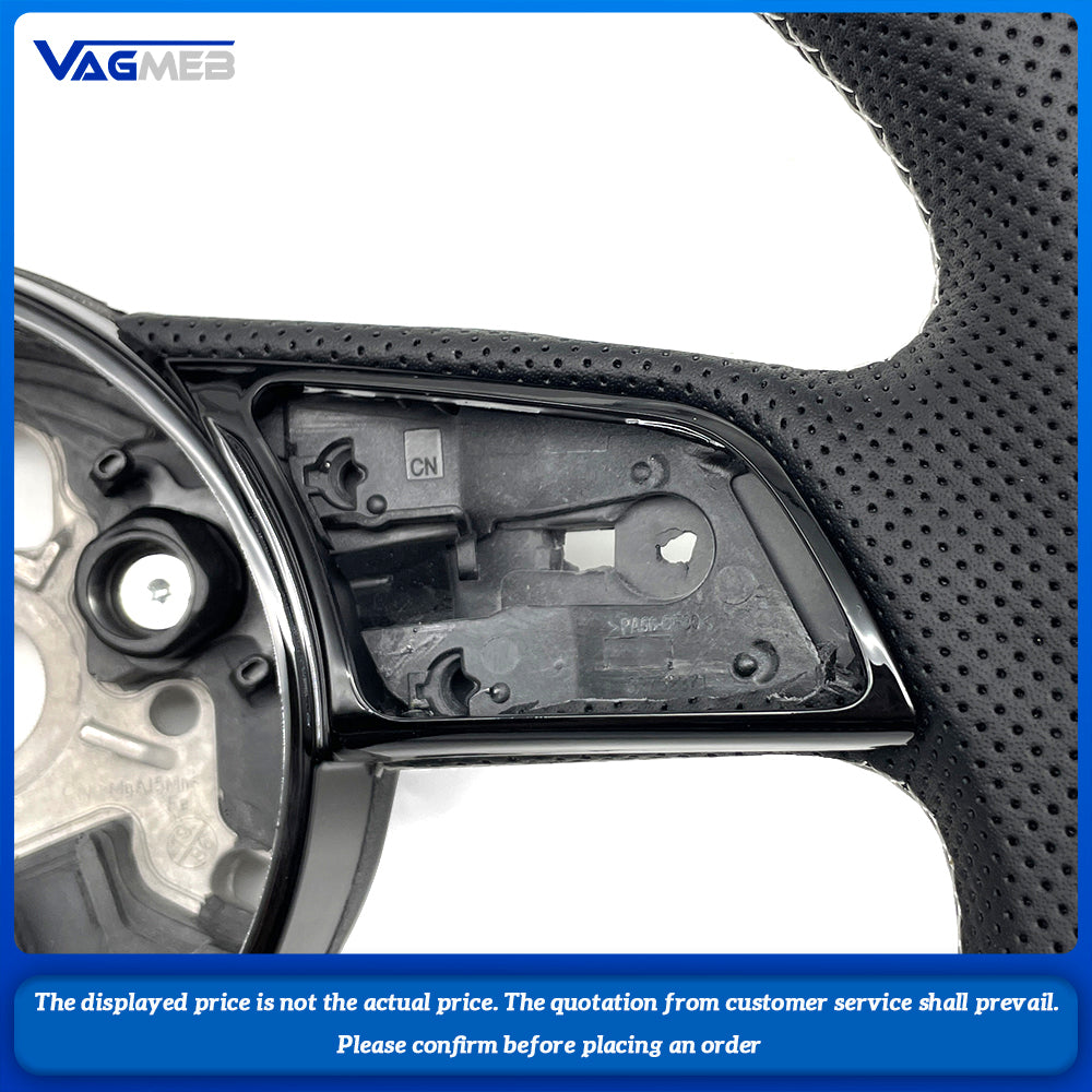 Perforated Leather Steering Wheel For Audi A3 8V A4 B8 B9 S3 S4 S5 Rs5 Rs3 Rs4 A5 B9