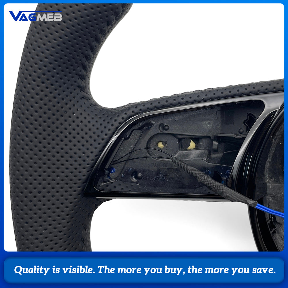 For Audi A4 B9 Punching Multicolor line steering wheel with heating