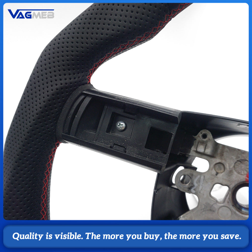 Custom perforated Leather Steering WheeI Challenger SRT8 RT8 6.1 5.7 HEMI 300c For Magnum Charger For Dodge