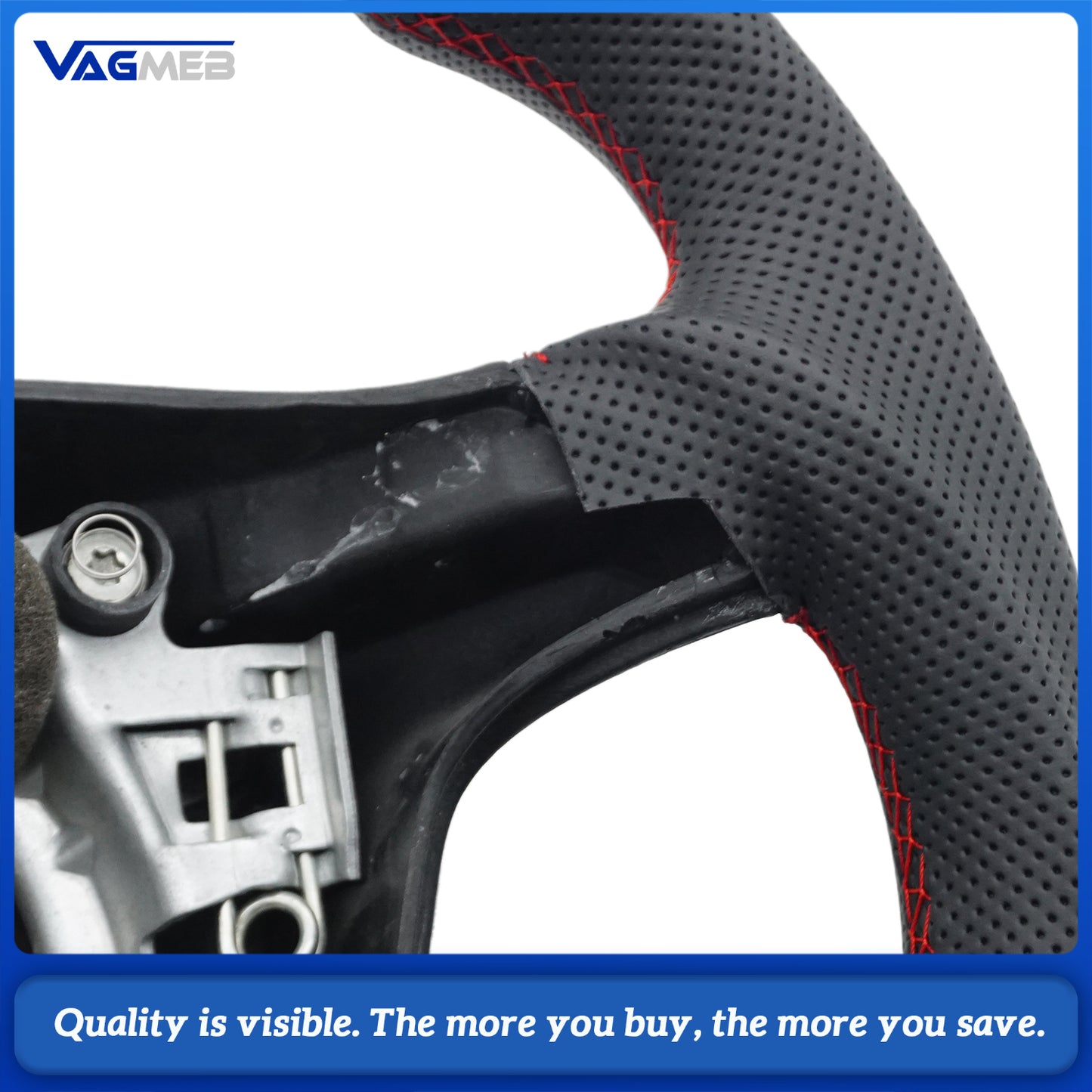 For VW Golf 4 IV Mk4 GTI 1997-2003Passat B5Seat Leon 1M MK1 Carbon Fiber Steering Wheel