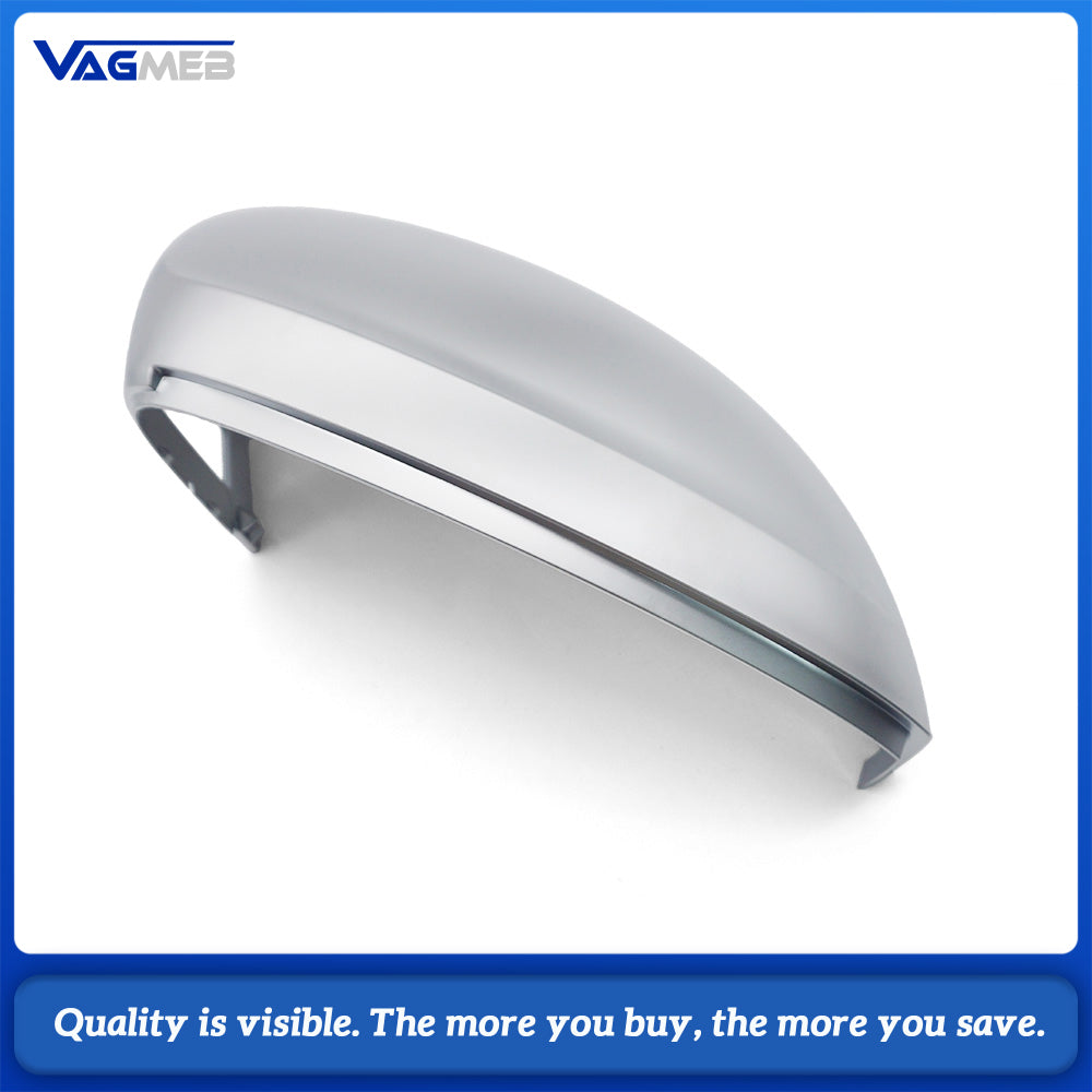 Silver Mirror Covers Chrome Side Mirror Housing Replacement For VW Tiguan MQB PQ Platform