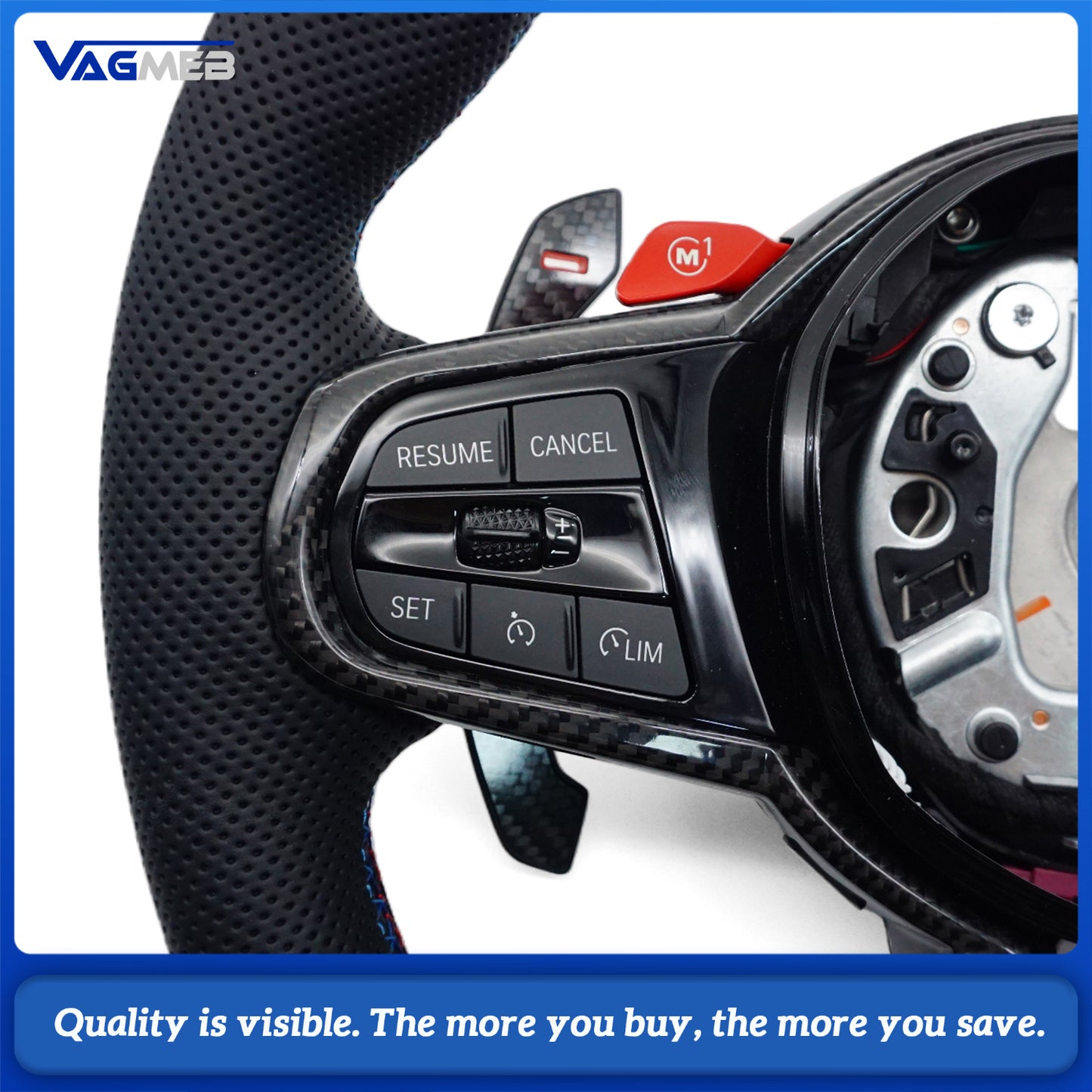 CS sport steering wheel suitable With heating function  for BMW G30 G31 G26 G03 G07 G8 G82 G81 F90 G06 G05 G20 G22