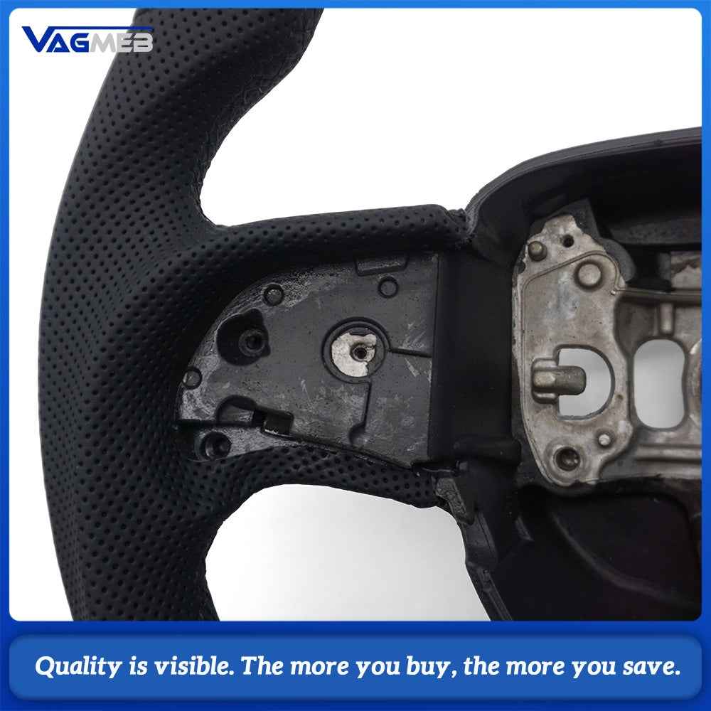 Half perforated For Dodge Challenger/Charger SRT HELLCAT 2015-2020 Perforated Leather Car Steering Wheel