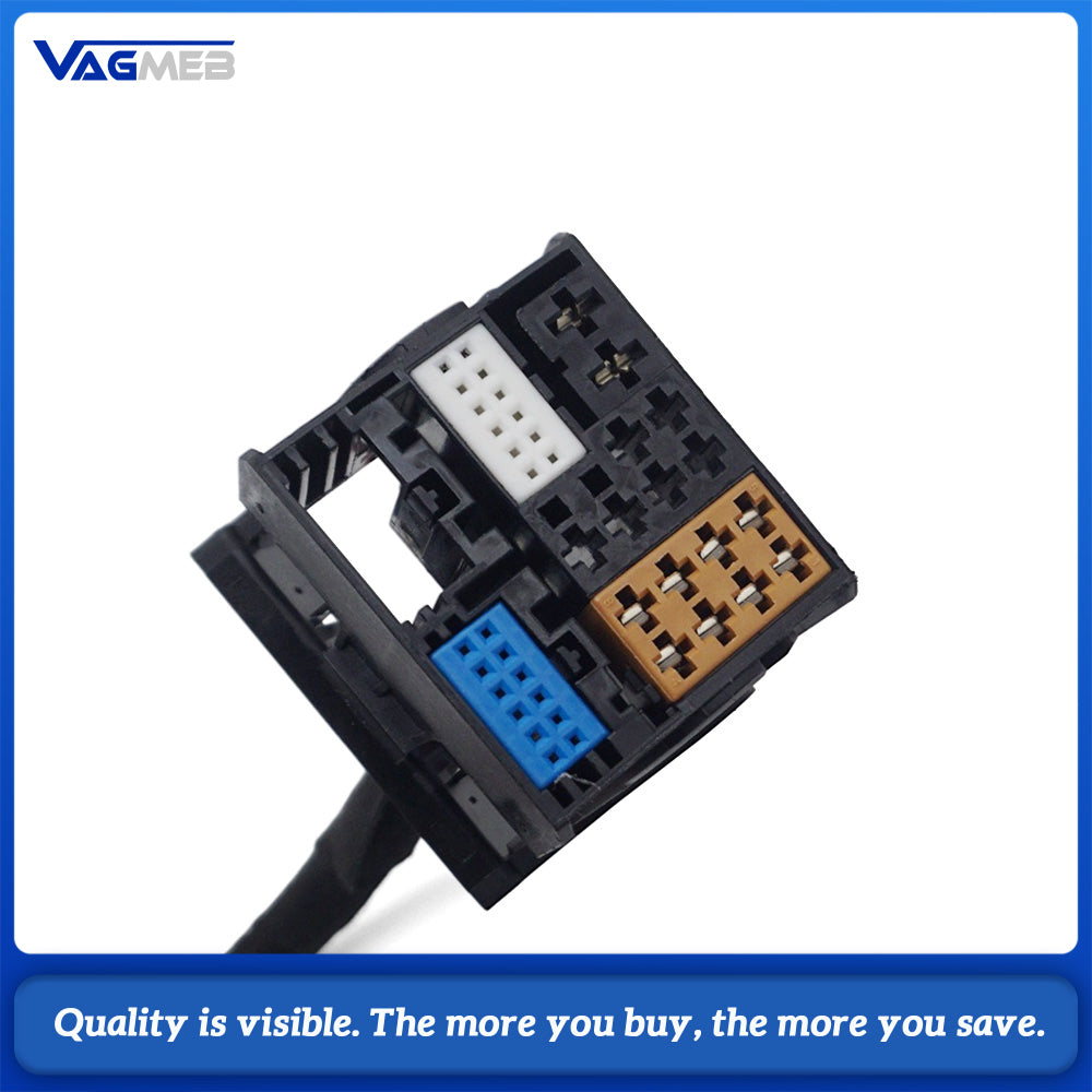 PQ to MQB Car Radio Adapter Wiring Harness, MIB Head Unit Conversion Cable Plug & Play for Volkswagen PQ Platform Upgrade MQB Multimedia Host