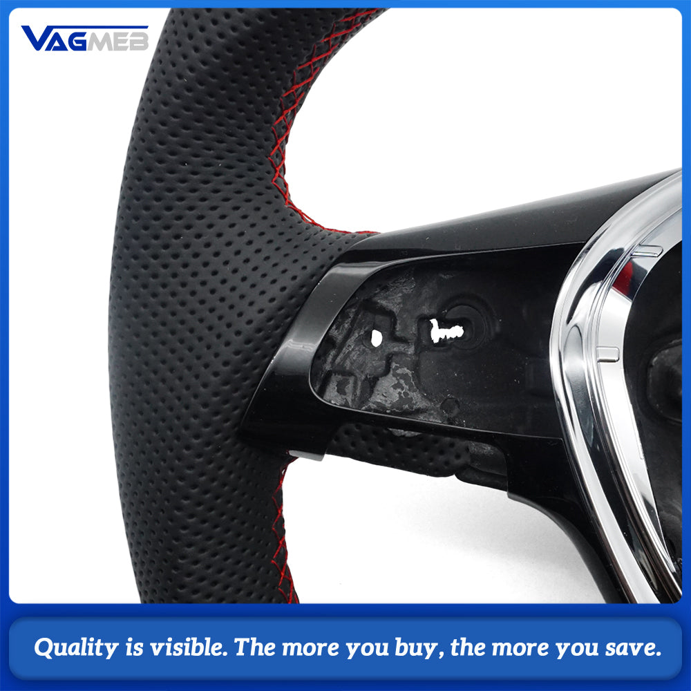 Carbon Fiber Semi Perforated Sports Steering Wheel,For VW GOLF 7 MK7 Transporter T6