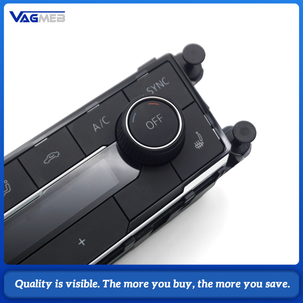 For VW Polo MK6 Plus 22G 907 044 C 22G907044C Dual Zone AC Control Panel Touch Air Conditioning Switch with Seat Heating